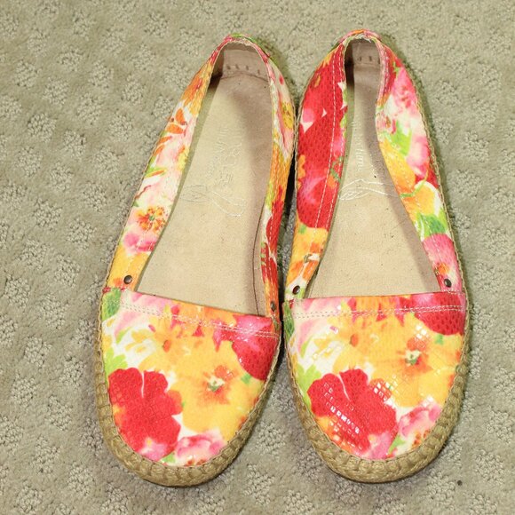 Aerosoles Women's Sz 6.5 Floral Espadrille Flats - Picture 2 of 6